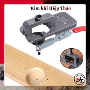 Cữ Khoan bản lề cửa tủ bếp có 2 vam kẹp gỗ dùng lắp bản lề giảm chấn CKBLB-RT