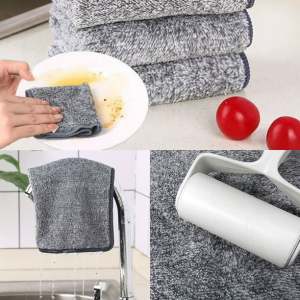 1 PCS!! Kain Lap Dapur Microfiber 24x24cm Lap Tangan Lap Piring Kain Lap Minimalis
