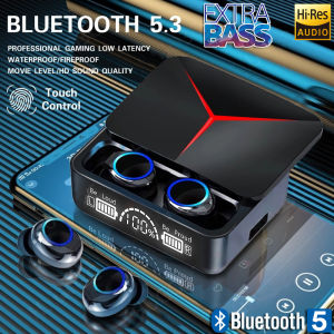 💕ชุดหูฟังบลูทูธไร้สาย M90 หน้าจอ LED สเตอริโอ เบส ควบคุมสัมผัส พร้อมไมโครโฟน สําหรับ หูฟังไร้สาย TWS M90pro หูฟังสำหรับเล่นเกมบลูทูธ หูฟังบลูทูธ 5.3 ฟังสำหรับเล่นเกมบลูทูธ หูฟังเพลง 9D Hi-Fi สเตอริโอM90 Pro Bluetooth Earphone💕