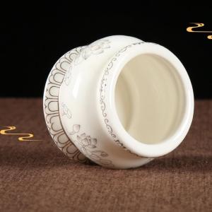 กระถางธูป กระถางธูปเซรามิค กระถางธูปไหว้เจ้า กระถางธูปไว้พระ ขนาด 4.6 x 5.5 x 5.8 เซน มี 2 สี วัสดุเซรามิคอย่างดี