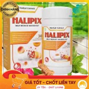 [CHÍNH HÃNG 100%]HALIPIX Viên Uống Hỗ Trợ Sức Khỏe Huyết Áp Tim Mạch Ổn Định Đường Huyết Phòng Ngừa Đột Quỵ An Toàn
