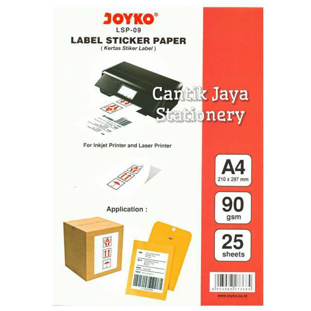 Kertas Sticker Label / Label Sticker Paper Joyko LSP-09 | Lazada Indonesia