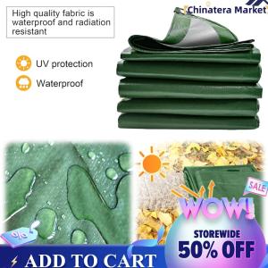 【Chinatera】Tarpaulin Waterproof Multipurpose Protective Cover Sunscreen Heavy Duty Tarp 6x10/10x13/13x16 Feet Thick Poly Tarp Cover
