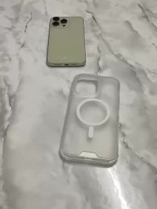 16promax 3-in-1 Magnetic Phone Case 17pro Anti-Fall iPhone15 Skin Feeling 14 Frosted 13 Set