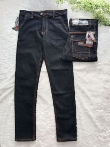 Promo Celana Jeans Panjang Pria Dewasa Terbaru Slim fit Skinny Premium Distro Bahan Denim Stretch lentur melar Celana Pensil Cowok laki laki Terlaris Bisa cod Size Jumbo Varin Warna Hitam Bio Blitz Bio Stoone navy