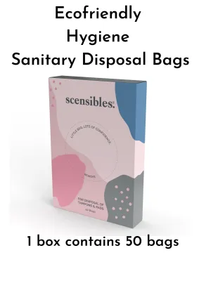 Singles: 1 Box of 50 Hygiene Clean Convenient Sanitary Disposal bags