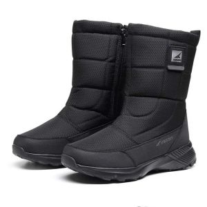 Mens Snow Boots Thickened Plush Cotton Boots High-top Men Winter Boots Waterproof Mid-calf Boot Outdoor Non-slip Platform Boot2026