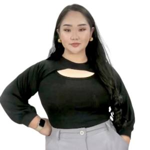 ELfille Official - 2in1 cut out longsleeves and sando coords set