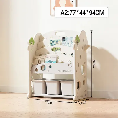 Toys Organizer with Dust-proof Cover Playroom Organizer Multifunctional Book Organizer Shelf Storage Assistant Toys Rack