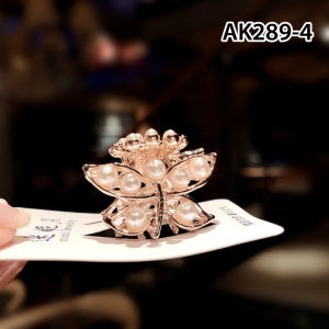 Jepit Rambut Korea Pita Kupu-Kupu Mutiara Pearl Mini Hair Clip Elegan AksesorisPerempuan AK289