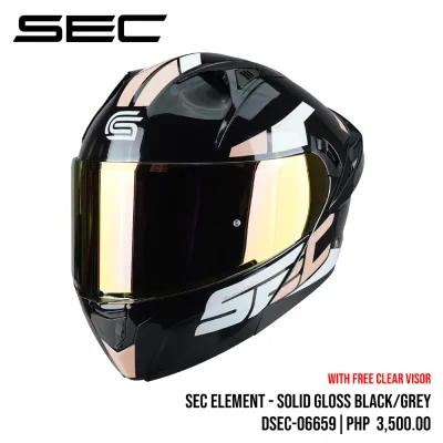 Sec Modular Helmet for Motorcycle Element - Solid Gloss/Matte (M-XL)