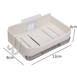 Yespery Giá đặt xà phòng với móc Đĩa đựng xà bông phòng tắm ngăn kéo thoát nước xà phòng tổ chức phụ kiện phòng tắm