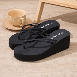 Free Shipping WomenS Summer Fashion Flip-Flops Suitable For Outdoor Wear With Non-Slip Soles A Wedge Heel Thick Platform And A Simple Design Perfect For The Bathroom Beach Or Seaside