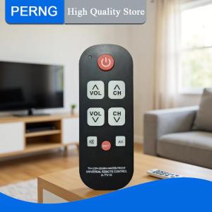 [PERNG] Tehe A-TV10 TV Remote Universal Controller Simple Waterproof Remote Control With LED Light For All TV Models