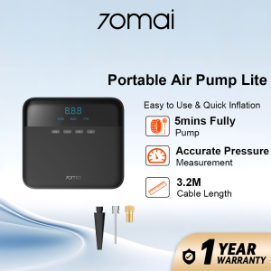70mai TP03 Portable Air Pump Lite Tyre Air Pump Tire Small Compact Quiet LED Screen Air Inflator