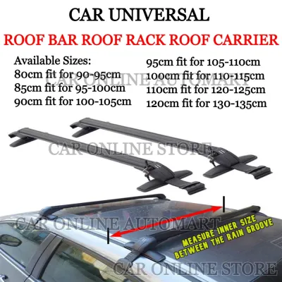 Universal Auto Portable Car Roof Rack / Roof Carrier Outdoor Top Holder Luggage Carrier / Bicycle Carrier ( 80cm/85cm/90cm/95cm/100cm/110cm/120cm ) x 2 pc
