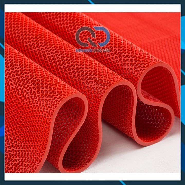 Thảm Nhựa Lưới Chống Trơn Trượt-Màu ĐỎ, Lót Sàn Nhà Tắm, Hồ Bơi, Kho ...