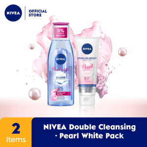 [Paket Spesial] NIVEA Sparkling Bright Facial Foam + Micellair Pearl & White 200ml