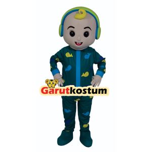Kostum maskot badut cocomelon walkman setelan lucu karnaval