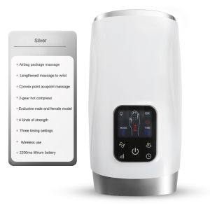 Electric Hand Massager Wireless Machine Heating Massage Air Compression Finger Massager Palm Finger Acupoint Massager