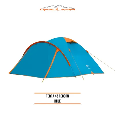 Dhaulagiri - Tenda Camping 4 orang - Tent Terra 45 Reborn - Tenda Double Layer Waterproof PU 2500 MM