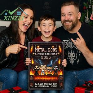 ❤💖💓 คอลเลคชั่นตัวละครดนตรีอะคริลิคแบน2D ปฏิทินจุติจากร็อกแอนด์เมทัลสำหรับเป็นของขวัญของแฟนๆแนวร็อคและโลหะตลอด24วัน