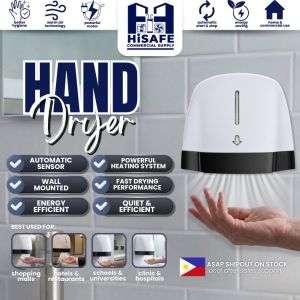 Automatic Sensor Hand Dryer | 1800-2000W Wall Mounted Touchless Electric Hand Dryer | Fast Hot Air Dryer for Bathroom Hotel Restaurant Office