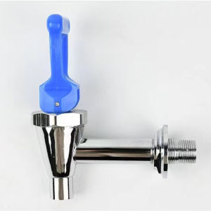 4-Point Electric Water Heater Faucet Water Tank Switch Accessory Red Blue Water Tap Heat-Resistant