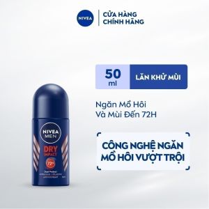 Lăn Ngăn Mùi NIVEA MEN Khô Thoáng Vượt Trội Bảo Vệ Suốt 72h 50ml