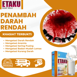 Susu Penambah Darah Rendah Obat Anemia Obat Darah Rendah Obat Kurang Darah Obat HB Rendah Obat Menaikan HB Rendah Obat Penambah Darah Kurang Darah Badan Lemas Susu Kambing Etawa Walatra Etaku Goat Milk