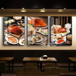 (HÌNH THẬT) Tranh treo tường tráng gương vịt quay bắc kinh 1 trang trí decor quán ăn nhà hàng