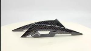 การตกแต่งยานพาหนะไฟฟ้าของรถจักรยานยนต์การปรับเปลี่ยนรถสปอร์ตลมสติกเกอร์ติดร่างกายสกู๊ตเตอร์ปีกคงที่ป้องกันสติกเกอร์รอยขีดข่วน #