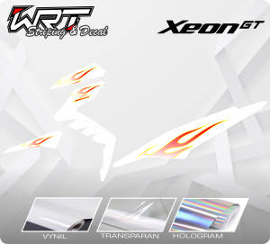 Striping Xeon GT-Stiker Decal Xeon GT 125 Api