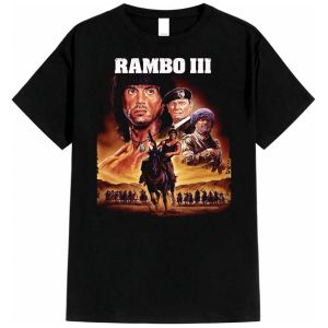 T-Shirt Kaos Distro Vintage RAMBO Bahan 24s
