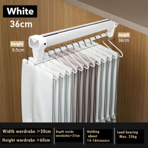 SOUL HAND Sliding Hanger Wardrobe Storage Pull Out Pants Hanger Rack Clothes Hanger Organizer Storage Rack