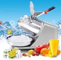 Electric Stainless Steel Ice Shaver Crusher Machine High Quality Commercial Smoothie Maker for Home and Business. 