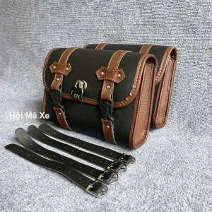 Cặp Túi Da Treo Hông Xe Motor Xe Máy Có Khoá 27cm*20cm*10cm
