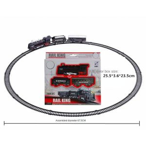 MAINAN KERETA API REL LOKOMOTIF RAIL KING RAILKING TRAIN 19051 LIGHT N SOUND