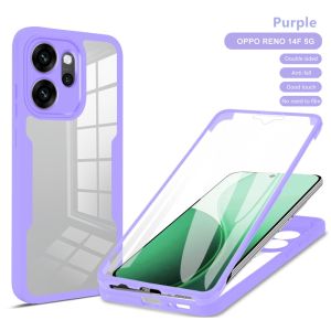 Phone Case For Oppo Reno 15 C F Pro Max PM Reno15 5G 2025 Plus Flip Casing 360° Double Sided Soft Silicone Shockproof Protective Back Cover