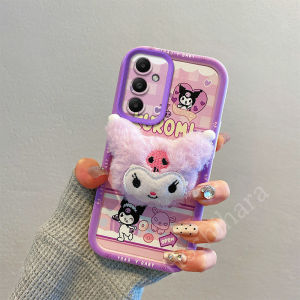 Ốp lưng điện thoại Samsung Galaxy A06 A05 A05s A16 A36 A56 LTE 4G 5G thiết kế mới hình búp bê nhồi bông 3D Kuromi Labubu hoạt hình dễ thương ốp lưng silicon mềm có dây đeo