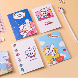 5pcs | Random | Cute design mini cartoon Notebooks student Book composition mini notebook