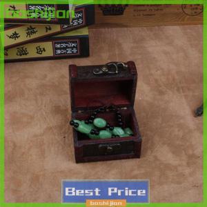 bashijian Hot Wooden Vintage Treasure Chest Wood Jewellery Storage Box Case Organiser Ring