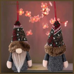 [The Fayshow] Christmas Faceless Doll Gnome Glowing Christmas Ornament Plush Dwarf Home Decorations New Year Novelty Gifts Party Decor