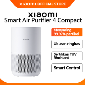 Xiaomi Smart Air Purifier 4 Compact | Menghilangkan Alergen | Filter 3-in-1 | Konsumsi energi rendah | Penjernih udara [ Official Store ]