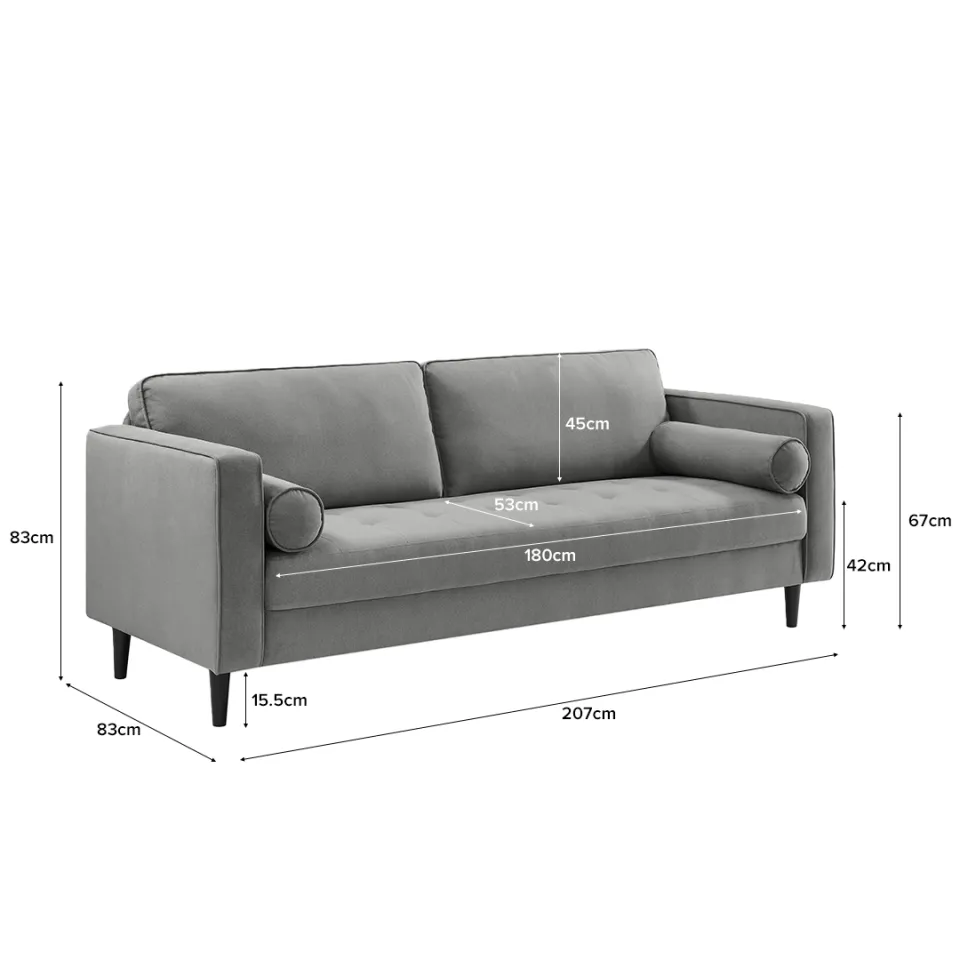 JIJI SG) EMILIA Seater Sofa (On-site-Assemby) Sofa Living