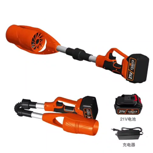 เครื่องเป่าใบไม้เครื่องมือซ่อมบำรุงสวนแบบพับได้และไร้สาย21V เครื่องเป่าใบไม้ประสิทธิภาพสูงสำหรับการกำจัดใบไม้อย่างรวดเร็ว
