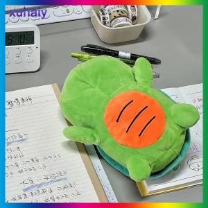 xuhaiy Little Turtle Pencil Case Cosmetic Bag Storage Bag Cute Plush Pen Pouch Decompression School Supplies Stationery Storage Box