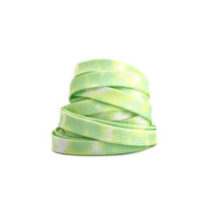 Pair 120cm Tie Dye Flat Shoe Lace Premium Quality Cotton Solid Color Sintas Sneakers Basketball