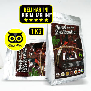 Kicau Mart Pakan Makanan Khusus Ternak Burung Murai Batu Insect Mix Breeding Sempati 1 Kg Penambah Birahi Kualitas Daya Tetas Telur MIXBREED