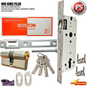 Body Kunci Pintu Pelor(BOSTON)Bodi Kunci Pintu Tarung Kupu/1SetKunci Pintu rumah Model 2 Pintu Pelor